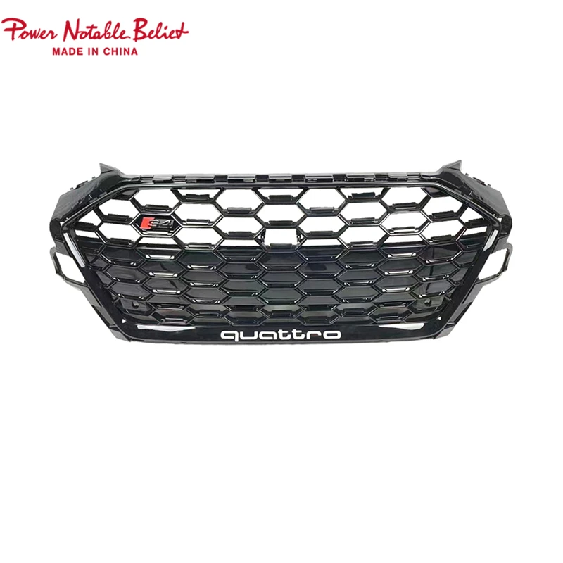 S4 Front grill for Audi A4 S4 B9.5 A4L modification grille change to S4 style auto spare part glossy black 2020+