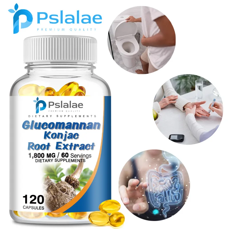 Glucomannan Konjac Root Extract - Promotes Gastrointestinal Health, Supports Weight Management