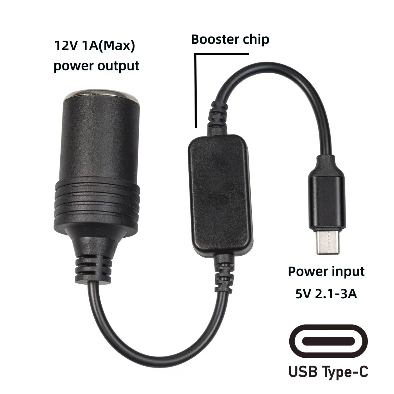 Auto Interior Accessories Plug Connector Adapter USB 5V To 12V Converter Adapter Wired Controller Charger Cable Socket