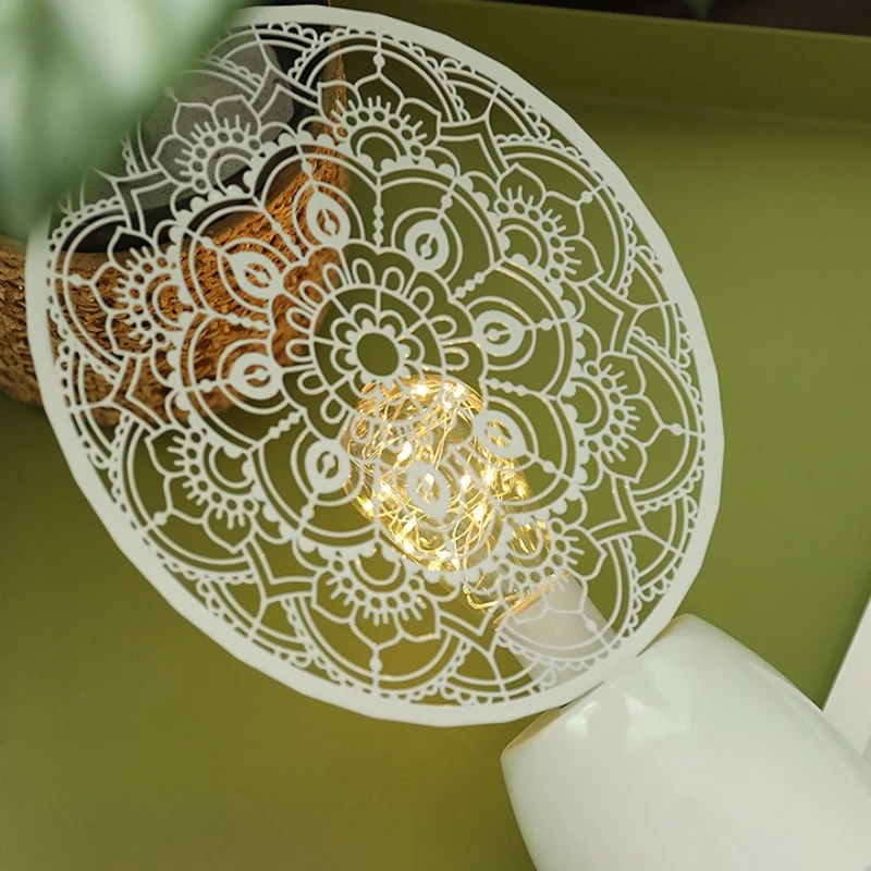 ヴィンテージ LED ナイトライト装飾クリスマスデスクトップクリエイティブオーナメント雰囲気ライト USB 経由で充電可能