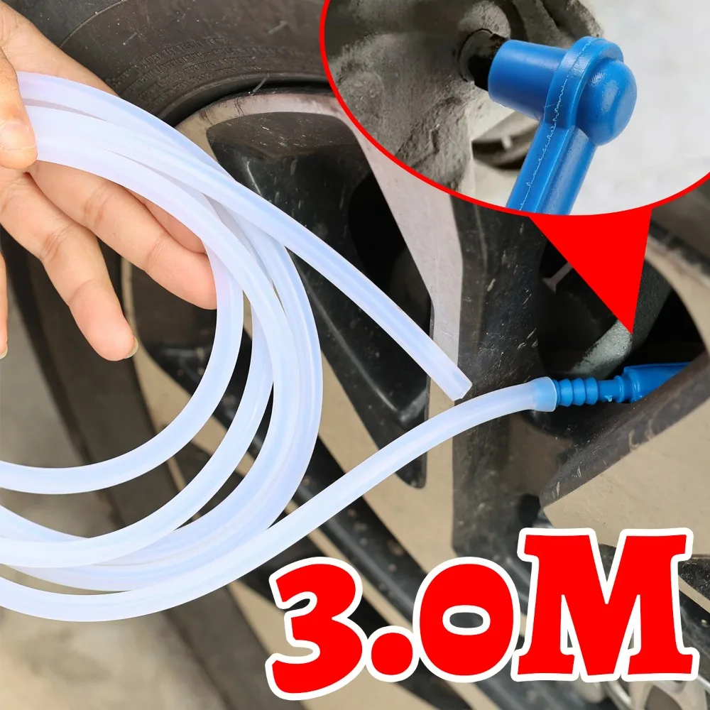 

Plastic Brake Fluid Suction Tube Connector Kit Quick-Connect for Car Truck Brake Oil/ Air Replacement 1.2/1.6/2/3 Meters Hose