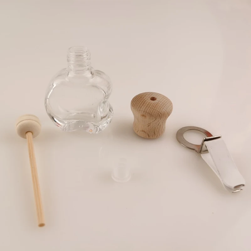 1PCS Car Hanging Glass Bottle Air Freshener Empty Bottle Aromatherapy Pendant Diffuser Car Decoration Aromatherapy Ornament image 6