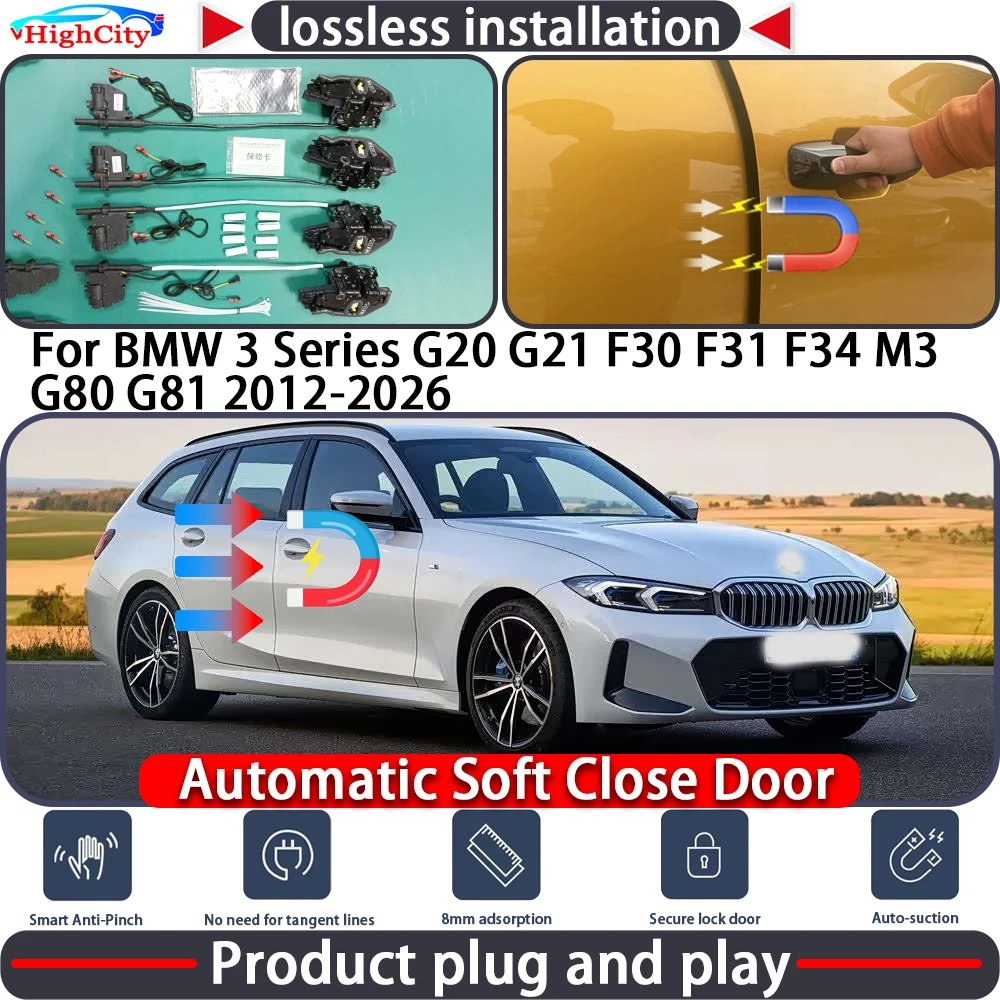 

Closing Door Lock Actuator for BMW 3 Series G20 G21 F30 F31 F34 M3 G80 G81 2012-2026 Soft Close Power Latch System Auto Pull