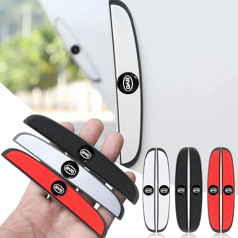 

4 шт., защитные наклейки на край двери автомобиля, защита от столкновений, полоса для BYD Atto 3 Yuan Plus Han Tang EV F3 E6 Dmi Song F0 Qin Pro