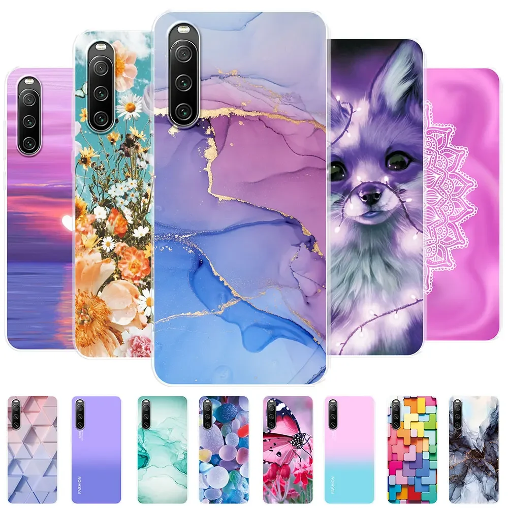 Para sony xperia 10 iv caso 6.0 polegada capa clara macio silicone tpu fundas telefone caso para sony xperia 10 iv XQ-CC54 pára-choques de volta