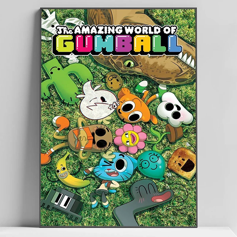 

The A-Amazing World of Gumball Poster Interior Posters Room Decor Minimalist Decoration Wall Painting Canvas For Home Vintage