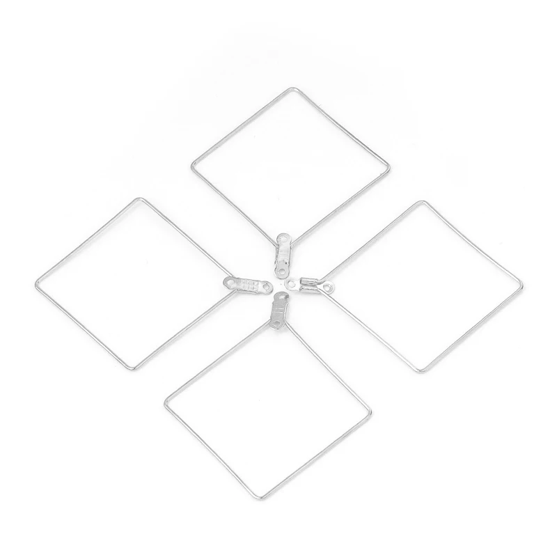 10 sztuk/partia kształt geometryczny kolczyk rama spadek kolczyki ustalenia nieregularne ucho drut Hoop do tworzenia biżuterii DIY kolczyki ustalenia — zdjęcie 7