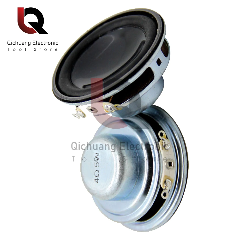 2Pcs 45mm Audio Portable Speakers 4Ohm 5W Full Range Speaker Mini Audio Portable horn DIY Stereo Home Theater Woofer Loudspeaker