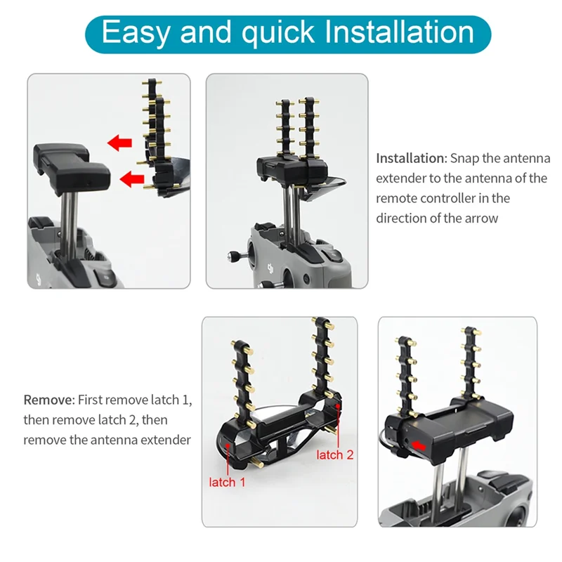 Impulsionadores de sinal para DJI Mini 2, Air 2S, Antenna Range Extender, Acessórios Específicos de Drone, Mavic 3, 5.8Ghz