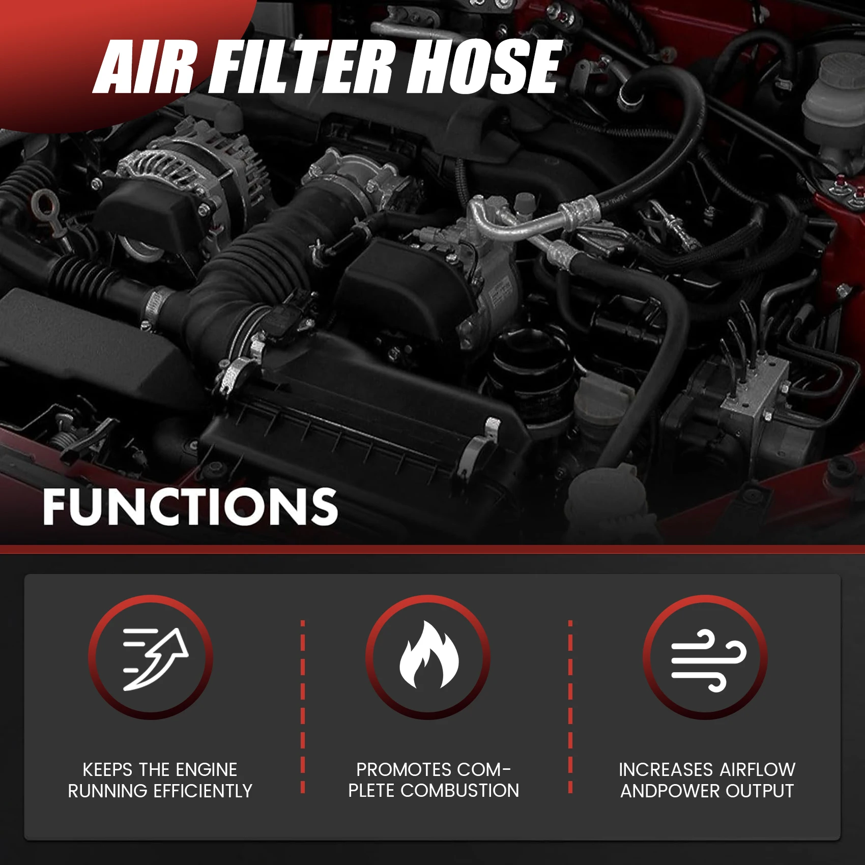 

Автомобильный шланг воздушного фильтра с турбонаддувом GV61-9R504-BB GV61-9R504-BA для Ford Escape Kuga 2.0L 2013-2021 воздушный шланг
