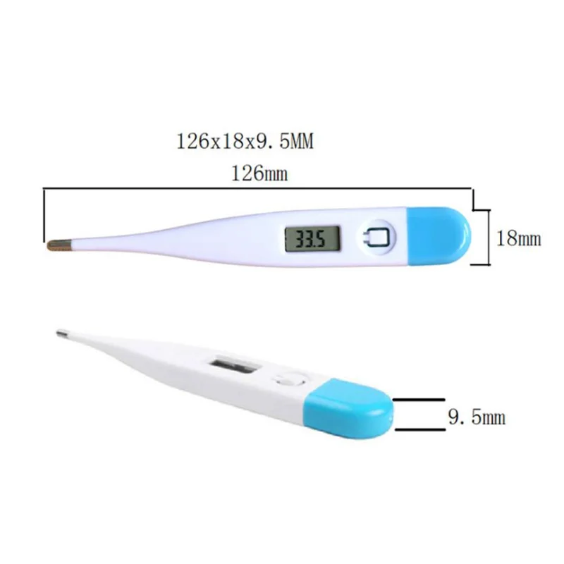 Termometro elettronico professionale per cani e gatti a LED Termometro sicuro per liquidi e asciutti Termometro veterinario Strumenti per