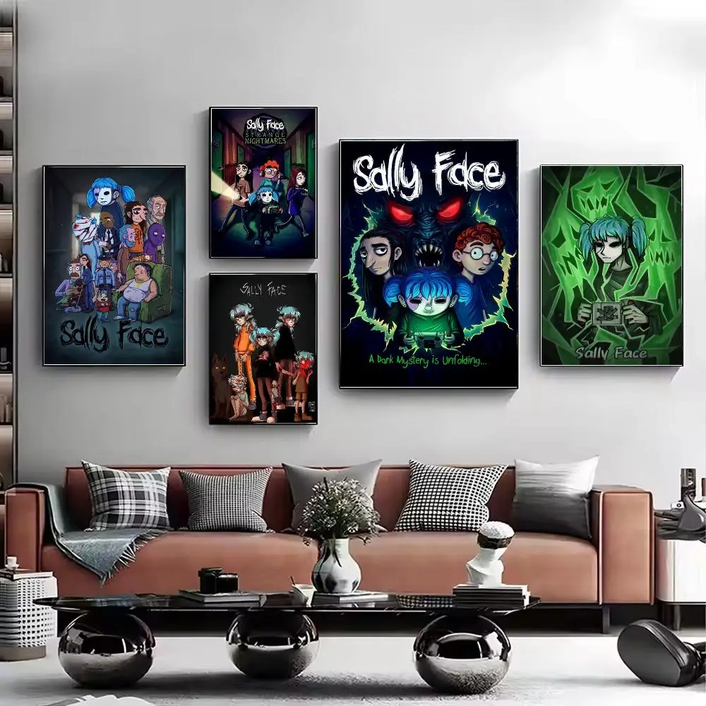 Game Sally Face Game Inspired Poster Stylish Wall Art Print for Living Room Bedroom Study Office Café Home Decor Modern Gift
