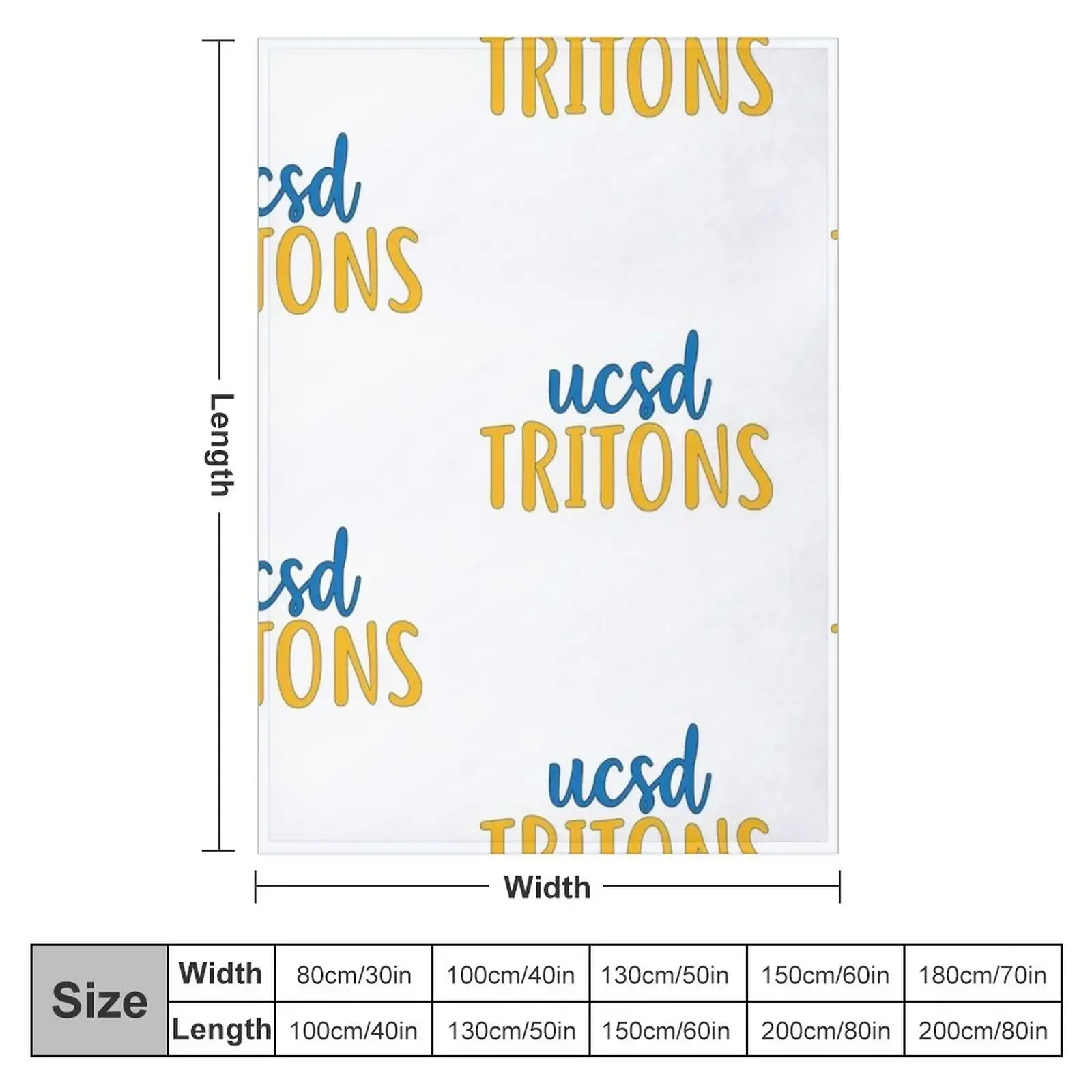 UCSD Tritons Throw Blanket Blankets For Baby Decorative Sofas Blankets