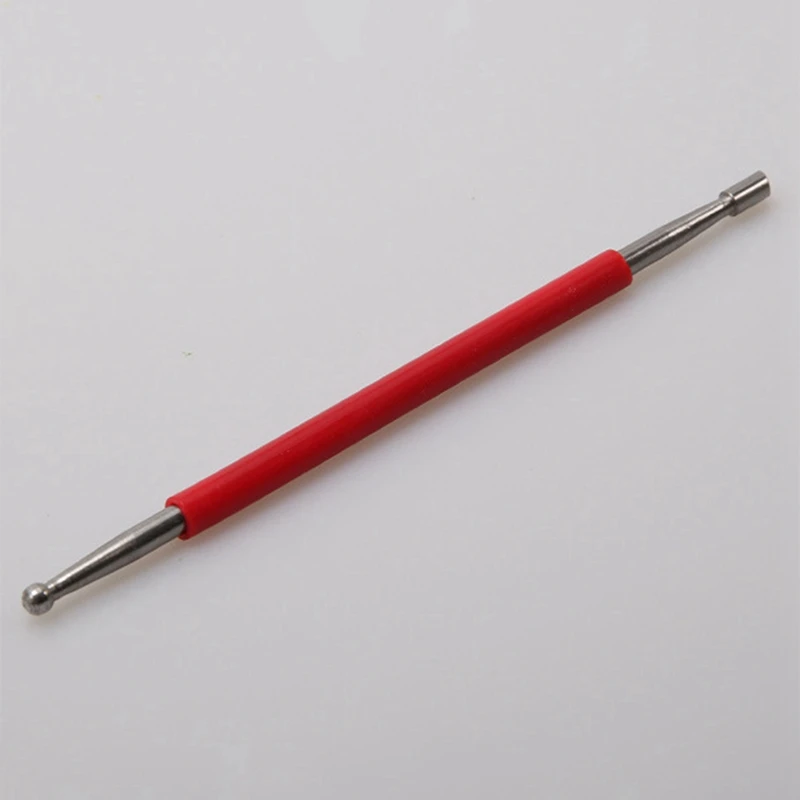 3Pcs DIY Handmade Leather Carving Tools DIY Hand-Made Leather Sculpture Red&Silver