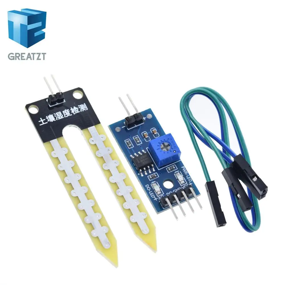 GREATZT 1/2/4PCS Smart  Electronics Soil Moisture Hygrometer Detection Humidity Module For arduino Development Board