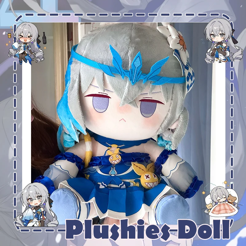 

Game Honkai Impact 3 Bronya Zaych Plush Doll Herrscher of Truth Cotton Stuffed Sitting Toy Plushie Anime Pillow Figure Gift 40cm