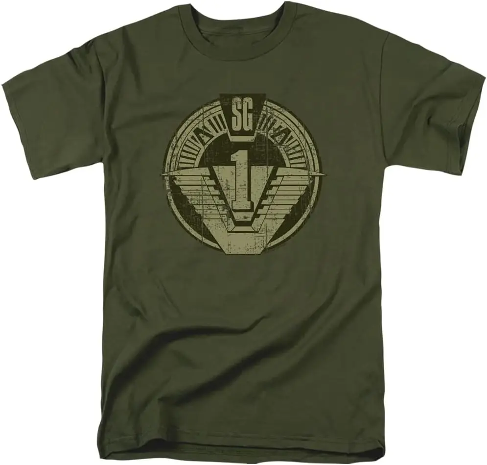 Popfunk Classic Stargate Sg1 Distressed Unisex Adult T Shirt