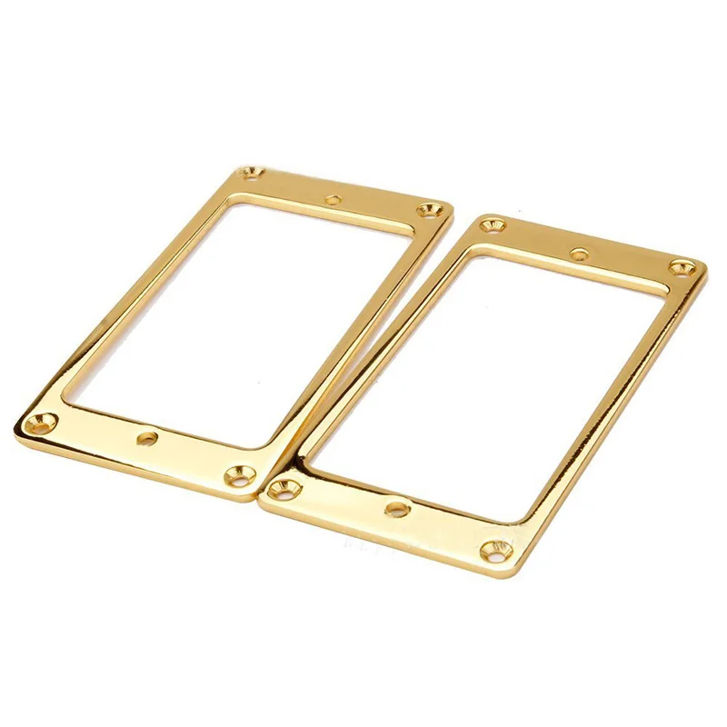 

Parts Brand New Guitar Pickup Rings Black Silver 1 Pair 2Pcs Brass For LP Guitar Frame Humbucker Mounting Rame