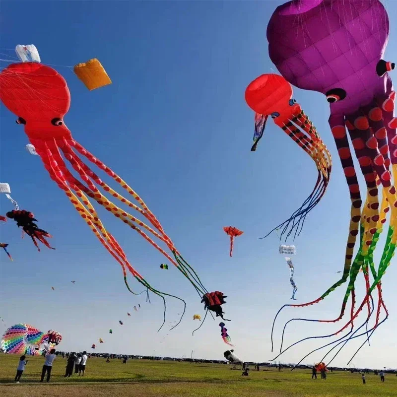 Nuovi aquiloni di polpo giocattoli volanti per bambini aquiloni linea vento professionali aquiloni fabbrica adulti aquiloni kitesurf giocattolo caldo