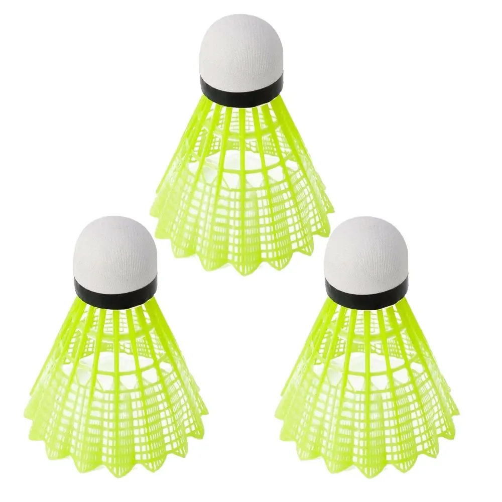 

3/6/12Pcs Indoor Stable Durable Plastic Training Balls Badminton Shuttlecocks Nylon