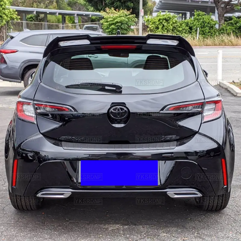 For Toyota Corolla Hatchback 2019+ New ABS Plastic Unpainted Primer Rear Trunk Wing Lip Spoiler Car Styling