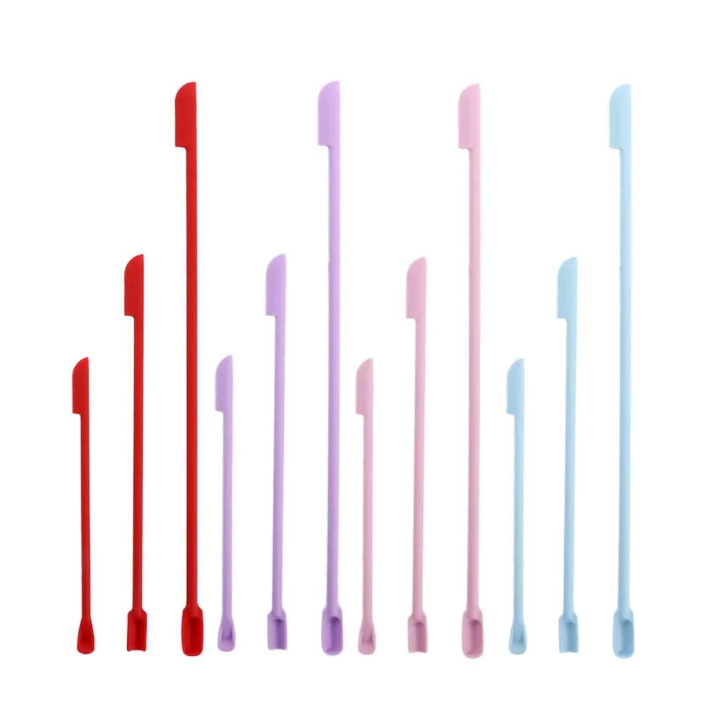 ครีมเครื่องสำอางเนื้อนุ่ม อุปกรณ์เสริมความงาม อุปกรณ์ครัว ที่ขูดขวดลึก ไม้พายซิลิโคน แปรงแต่งหน้า ช้อนเครื่องสำอาง