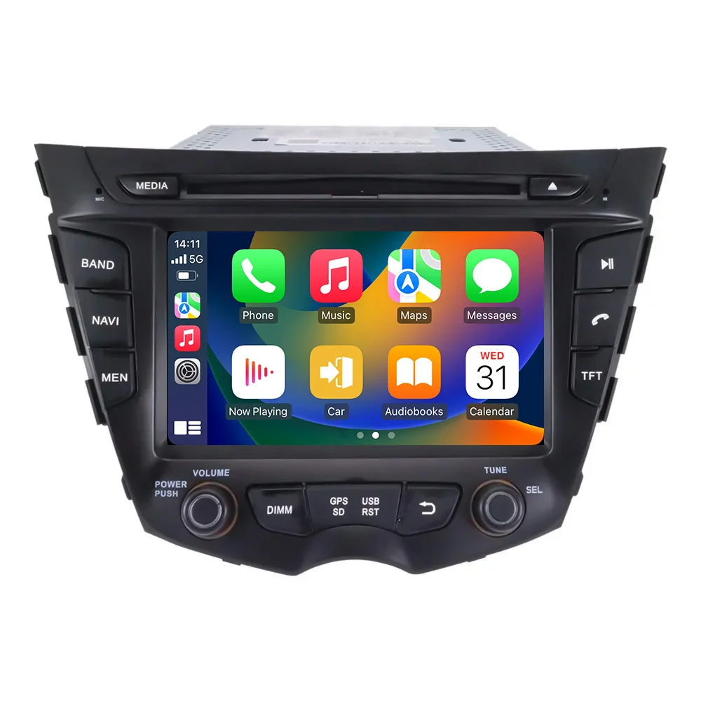 

Baidayu 7-Inch Android 13 GPS Navigation Radio for Veloster 2014 Dashboard Multimedia Player RGB Stereo USB CarPlay