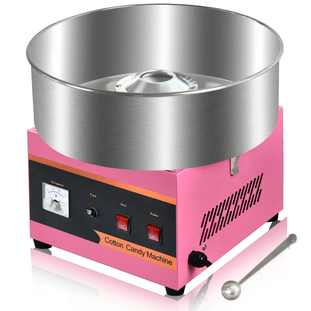 HPH2O Commercia Electric Cotton Candy Machine Maker Automatic Marshmallow Fancy Candyfloss Sugarfloss Machine Suger Cotton Maker