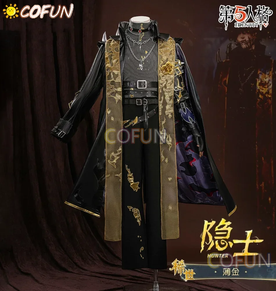 

COFUN Identity V Hermit Bo Jin Косплей Костюм Мужчины Cos Game Аниме Вечеринка Униформа Хэллоуин Играть Ролевая Одежда Одежда