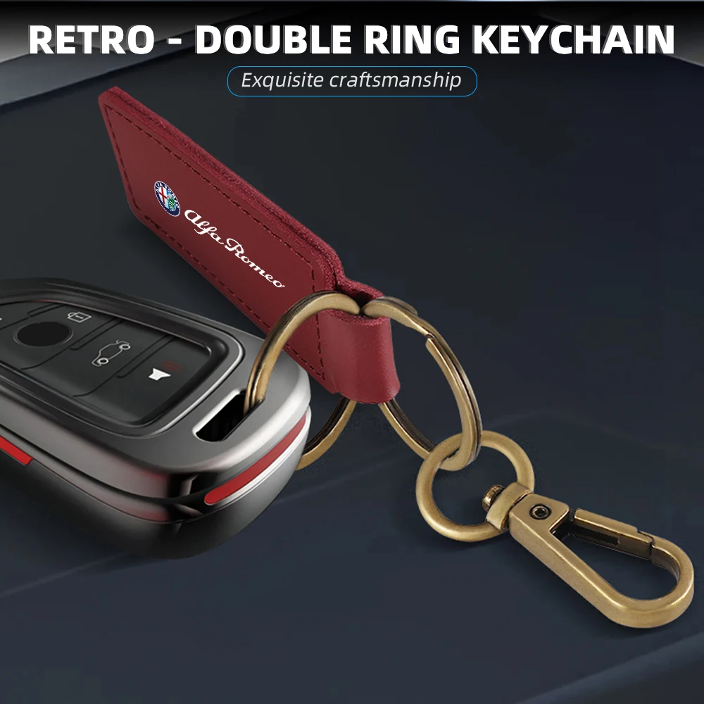 

1 шт. модный автомобильный брелок из воловьей кожи для Alfa Romeo 159 147 156 Giulietta GT Sportiva аксессуары Nendant деловые подарки