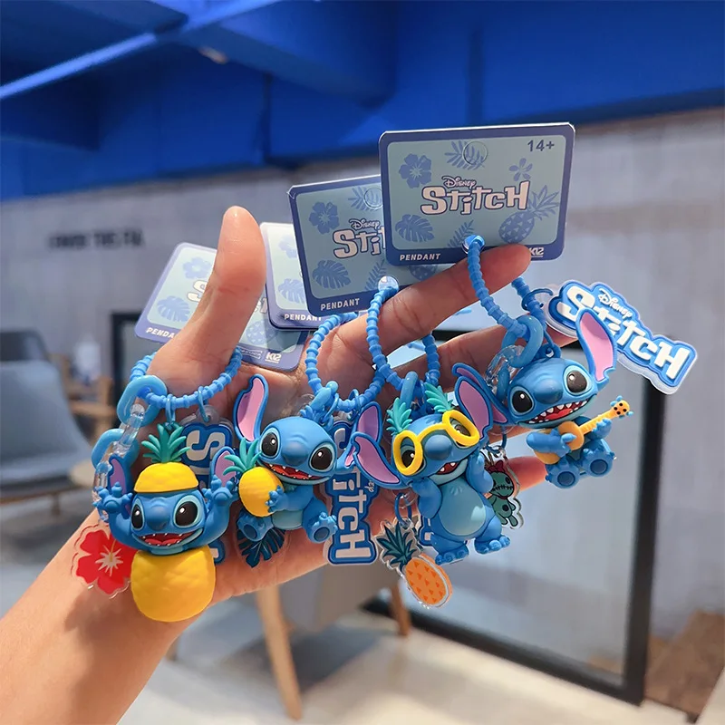 

Kawaii Disney Lilo&stitch Keychain Cartoon Peripheral Backpack Pendant Accessories Doll Boys and Girls Birthday Creative Gifts