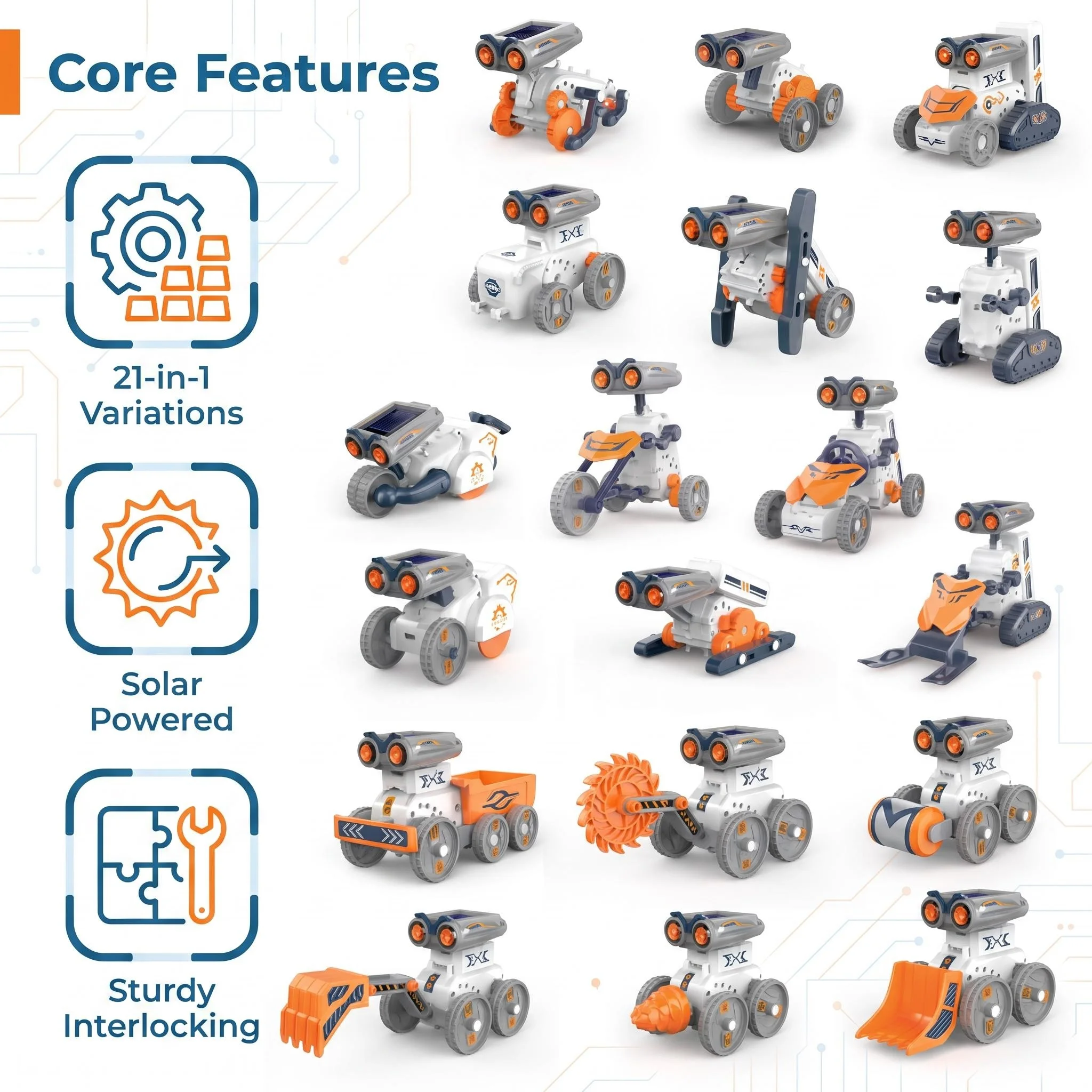 Brinquedo Robô Solar STEM 21 e - Stem Solar Robot Kit For Kids avaliação e preço
