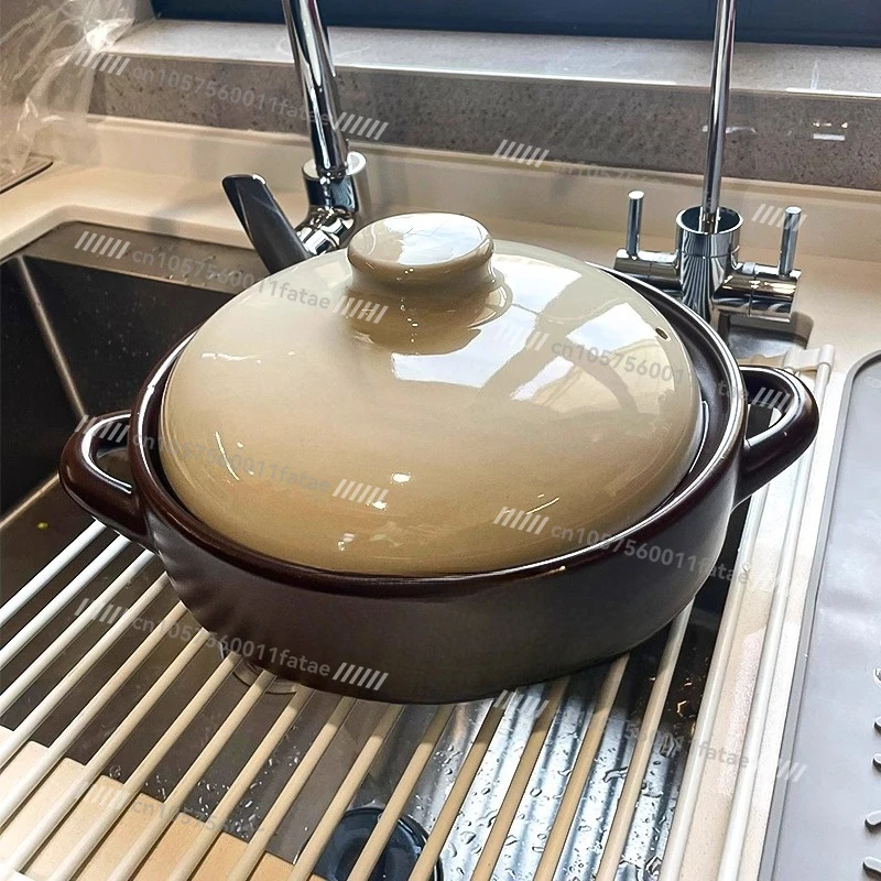 

Special for Household Casserole Gas Stove, High Temperature Resistant Soup Stew Pot