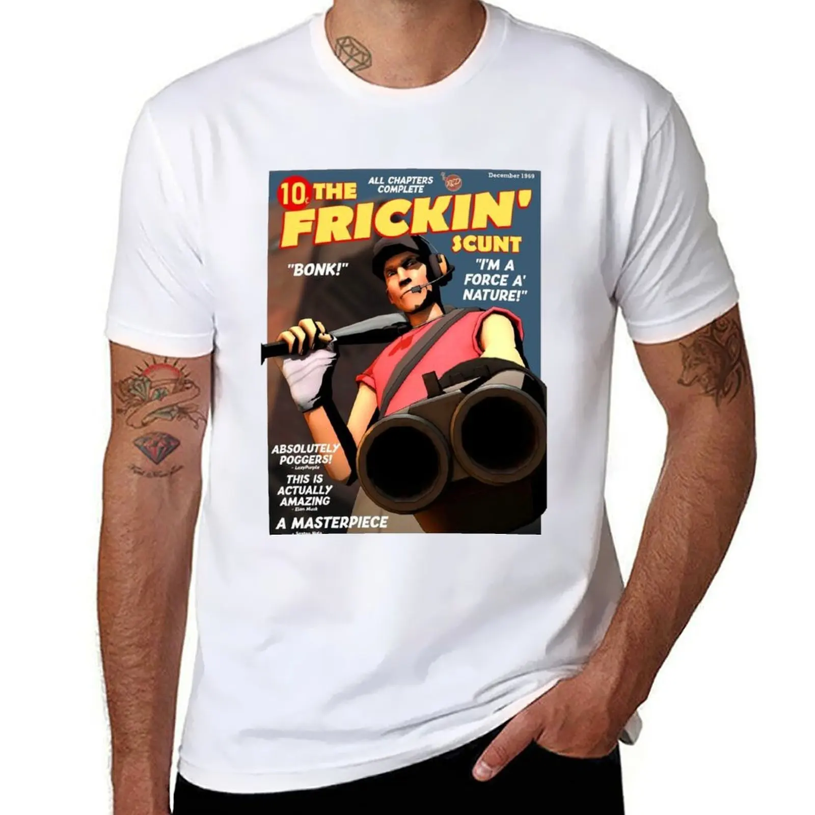 

Scout tf2 sfm classic T-Shirt t shirts cotton 100% man t shirt graphic