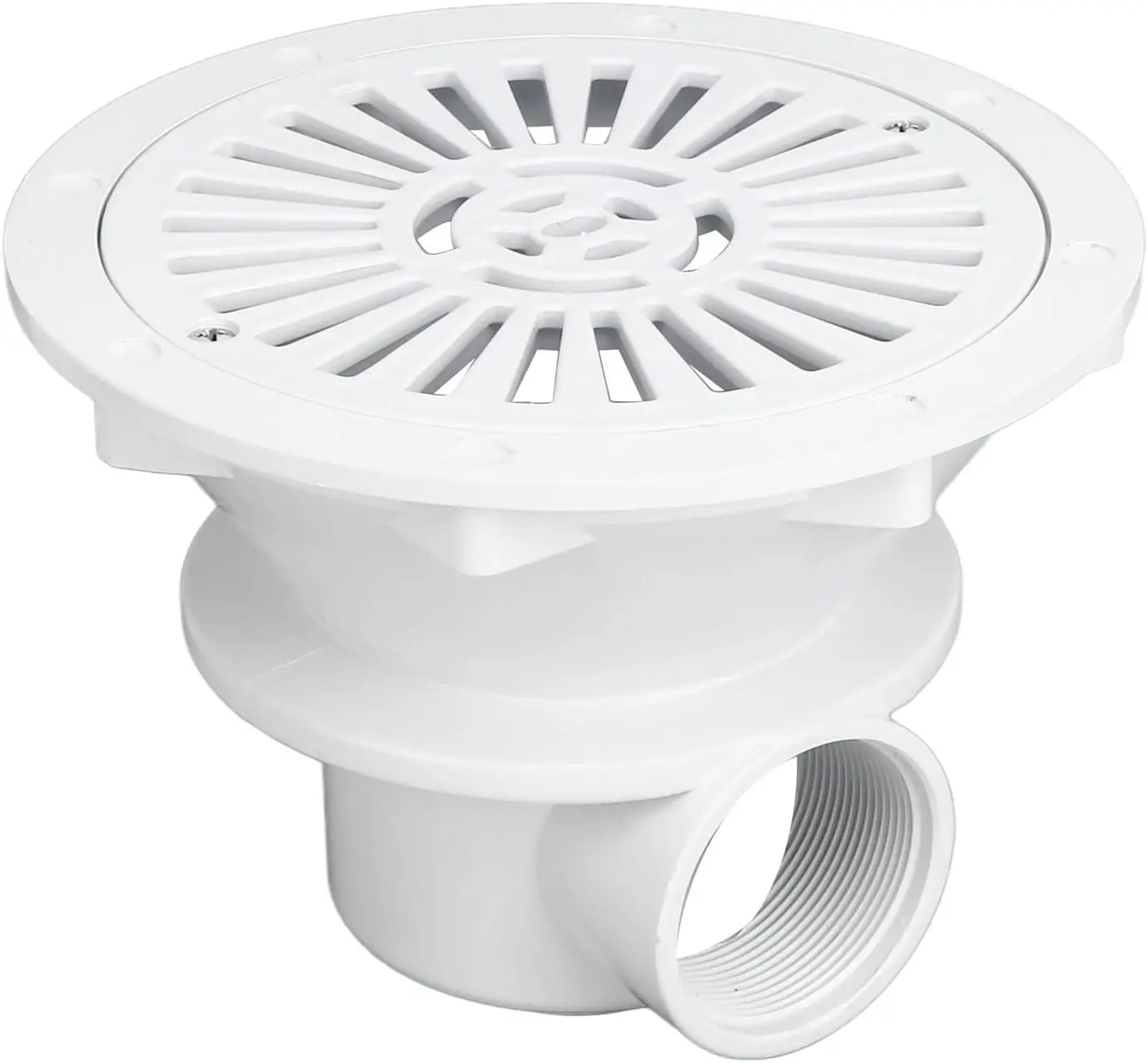 

Pool Main Drain, Internal Thread White Swimming Pool Drain Outlet Plastic Pool Return Port