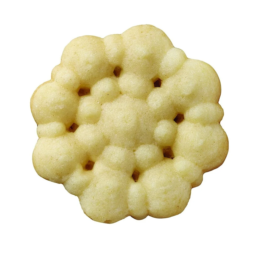 Prensa ergonómica para galletas, juego de 13 piezas, máquina para hacer galletas Spritz, gatillo de tacto suave, barril transparente, incluye 12 formas, fácil horneado