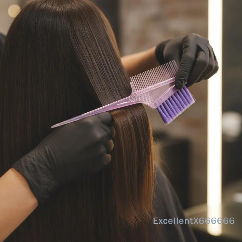 Professional Dye Hair Brush Salon Mini Non-slip Color Cream Brush Hair Coloring Brush Hair Dye Applicator Dust Brush