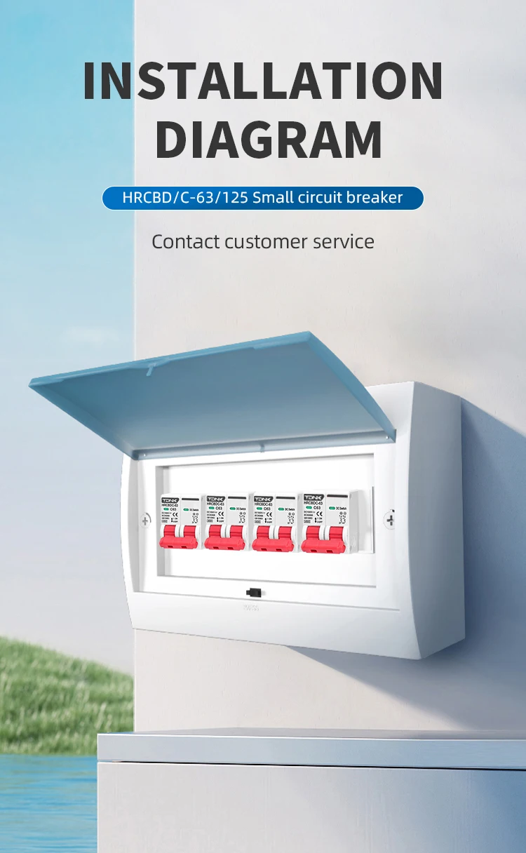 2P DC 1000V Solar Mini Leistungsschalter für PV-System – Miniatur-Leistungsschalter DC MCB 6A-125A – Detail 9