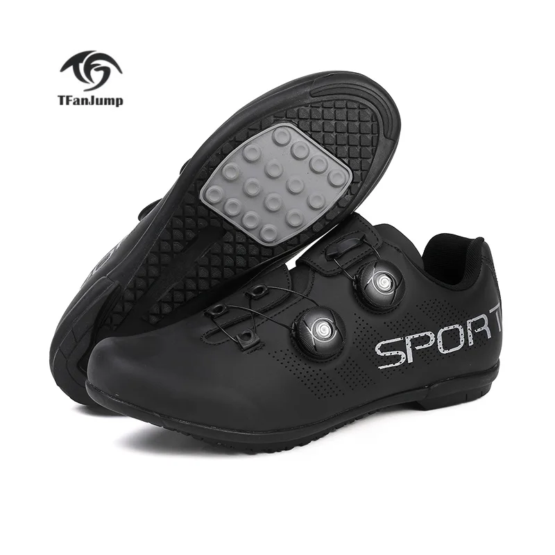 

Велосипедная обувь, мужские четырехсезонные туфли на плоской подошве без замка, резиновая подошва, дышащий верх, подходят для езды на велосипеде на открытом воздухе