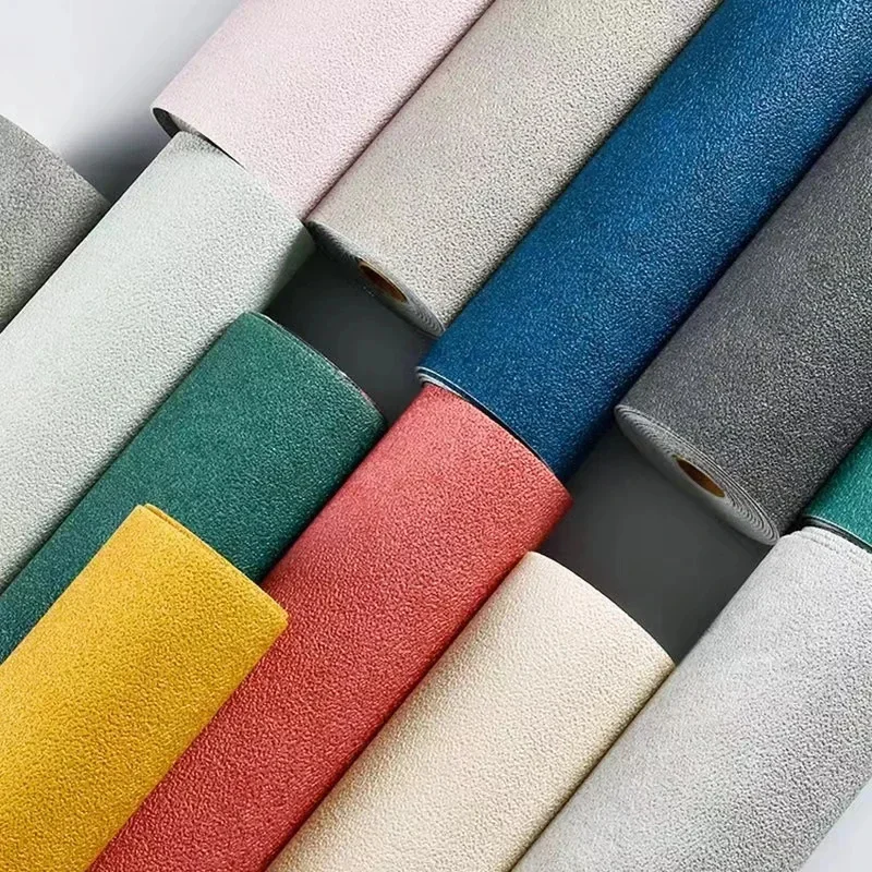 

Self Adhesive PVC Solid Color 50cmX10m Linen 3D Foam Thickened Waterproof Background Wall Decoration Wallpaper Wall Sticker