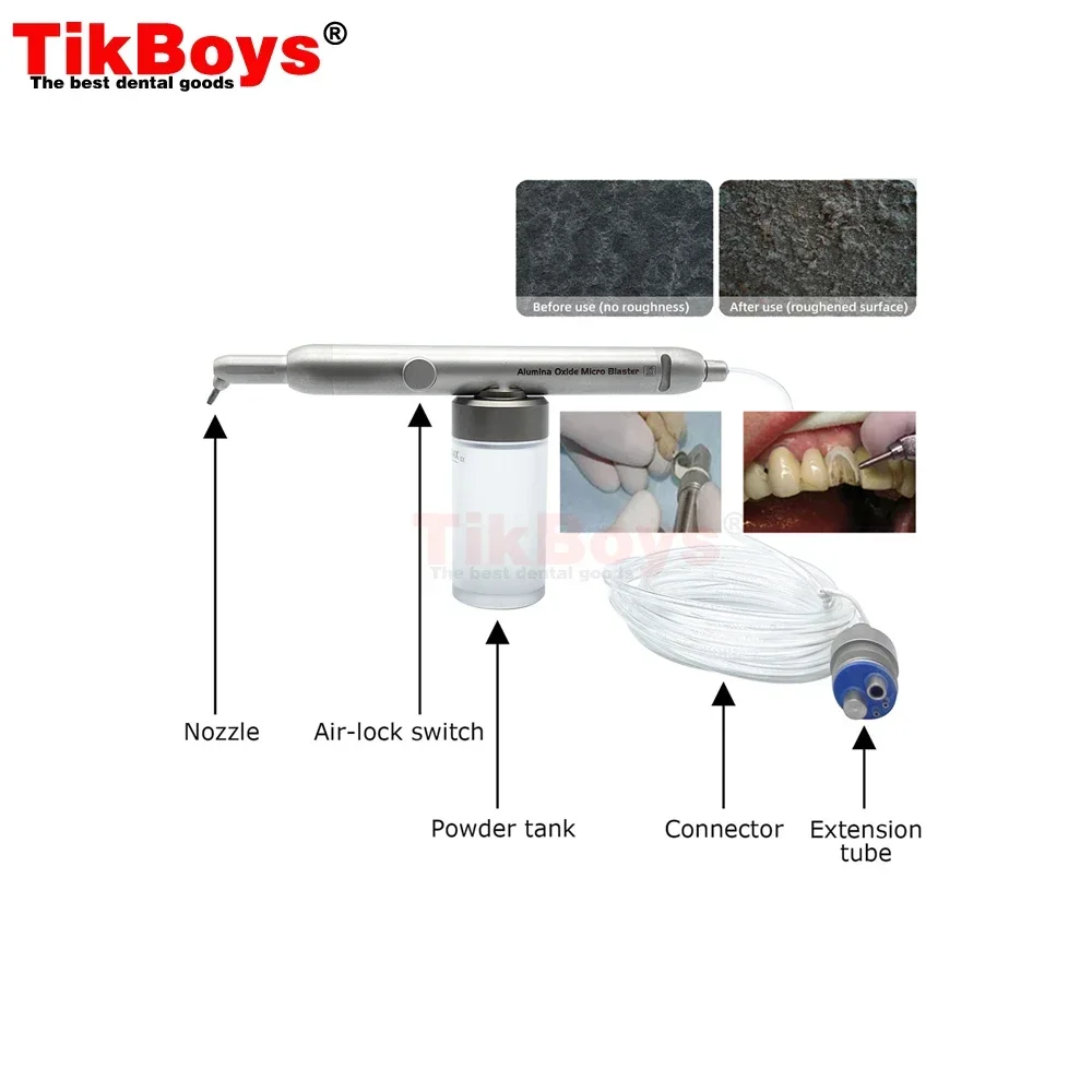 Dental Aluminum Oxide Air Polisher Air Abrasion Master Sandblaster Device AirFlow Water Spray Lab Dentistry Laboratory Materials