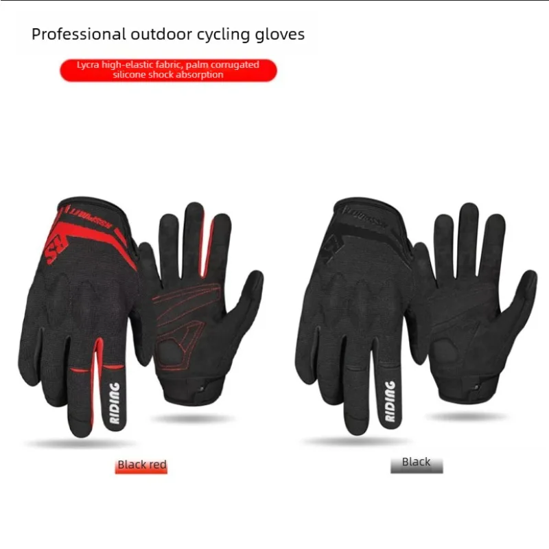 

Summer Breathable Mesh Motorcycle Gloves Full Finger Anti-fall Protective Gear for Men Women Motorbike Riding