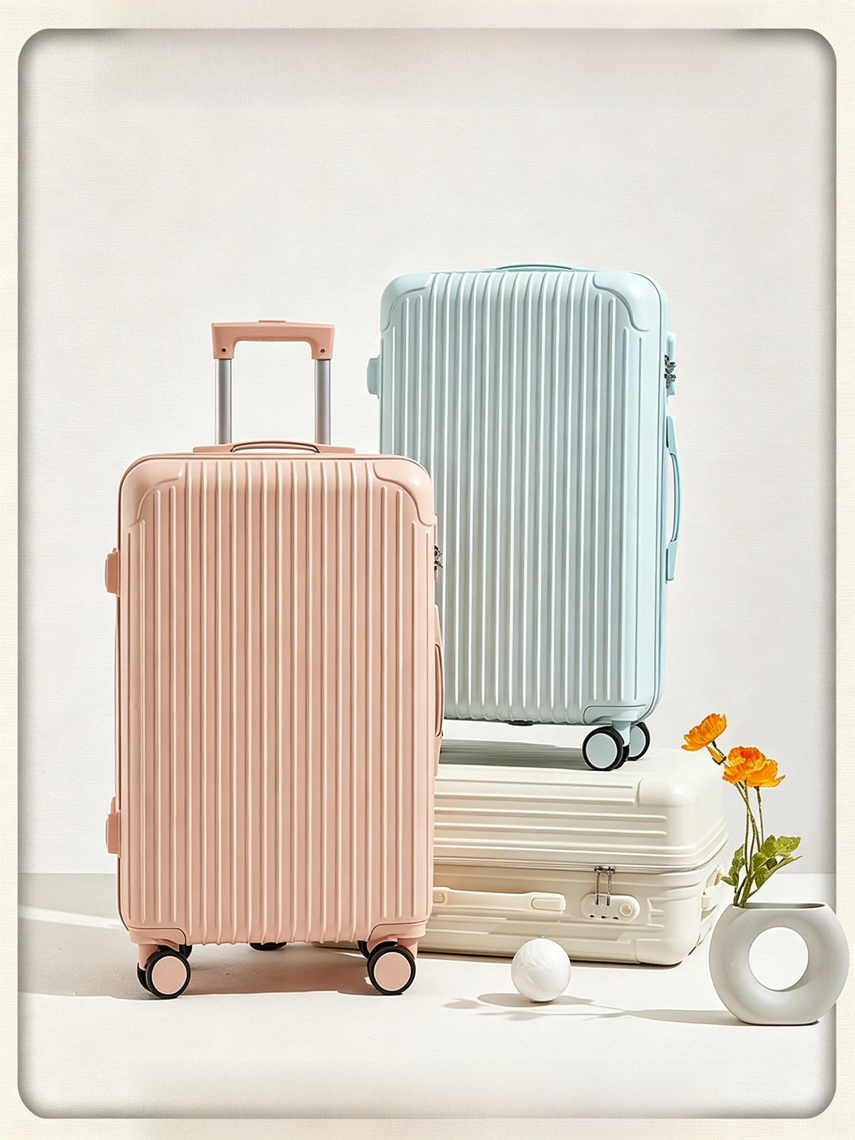 durable-24-inch-travel-suitcase-women's-high-aesthetic-carry-on-password-box-classic-business-fashion-simple-luxury-polyester