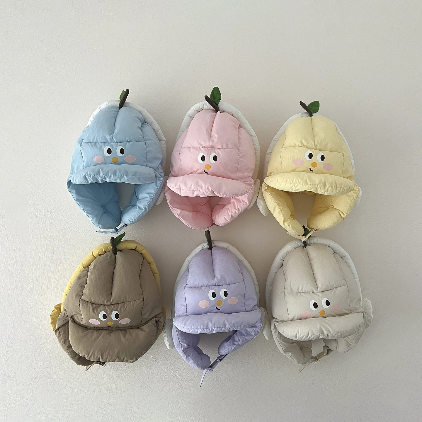 2026 Winter Children Earflap Hat Cute Cartoon Windproof Hat for Boys Girls Warm Kids Ear Protection Cap