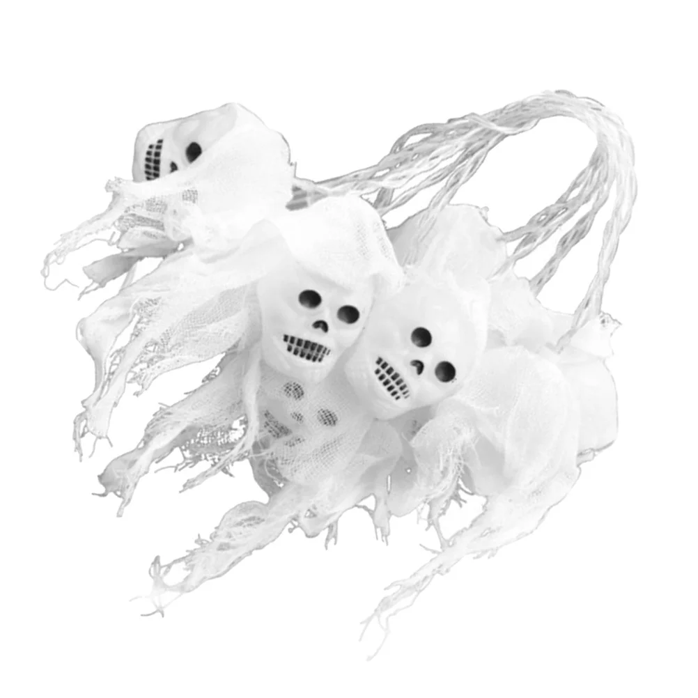 1 مجموعة Led أضواء الجمجمة سلسلة مصابيح ديكور الهالوين تصميم الشاش للمنزل حفلة بار مطعم مول في الهواء الطلق المشهد الداخلي #6