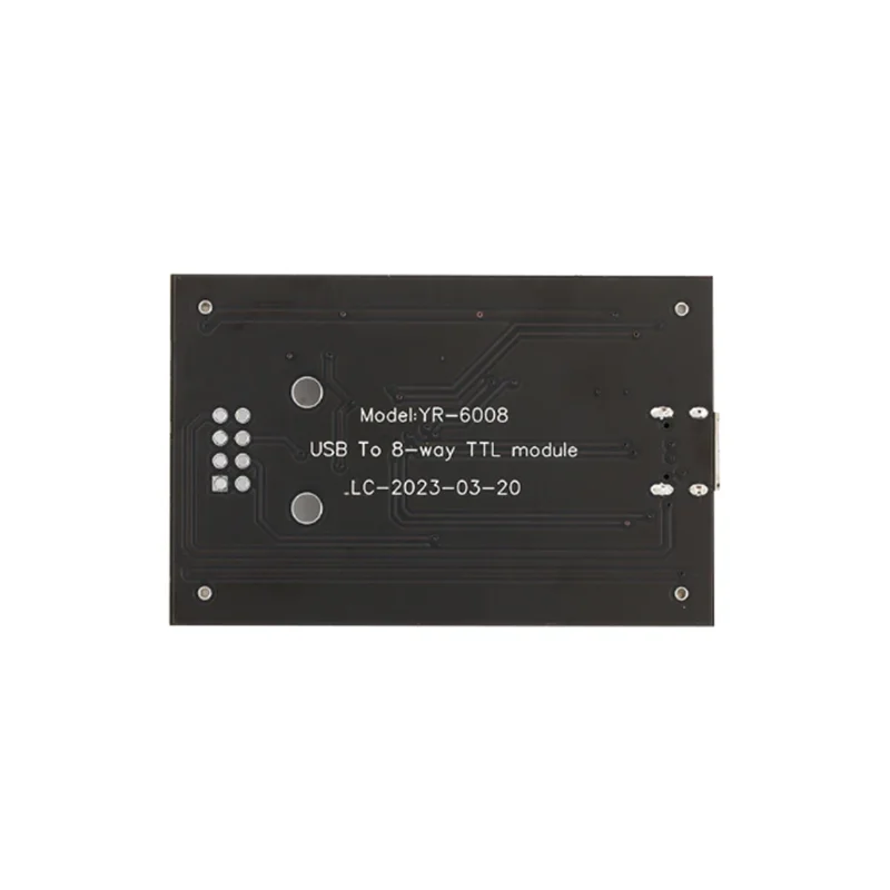 USB to 8 Channels TTL Serial Port Module CH348 Multi Ways UART Expansion Board Type-C to 8 TTL Hub PCB