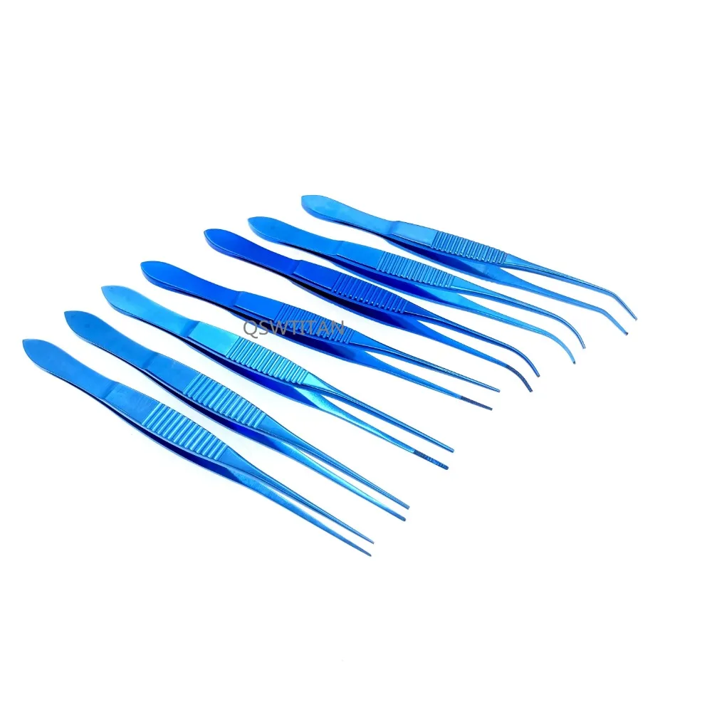 1pcs Conjunctiva Tissue Forceps Tweezers Straight / Curved Tissue Tweezers Ophthalmic Surgical Instruments