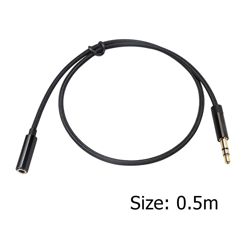 Male to Female Headphone Cable Cord 3.5mm Port Stereo Headphone Extension Cable for Computer Car Earphone Speaker