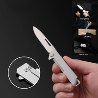 New stainless steel folding fruit knife for home peeling outdoor convenient folding knife express delivery unboxing