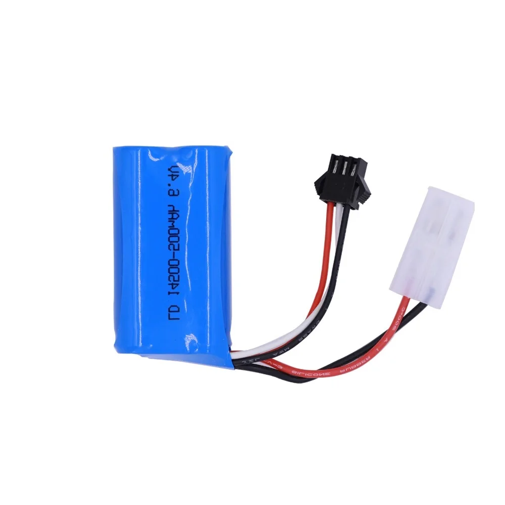 Akumulator litowo-jonowy 6,4 V 500 mah 14500 15C do zabawek RC Samochód Łódź Turcks Akumulator 6,4 V SM-2P JST-2P EL-2P L6.2-2P Wtyczka